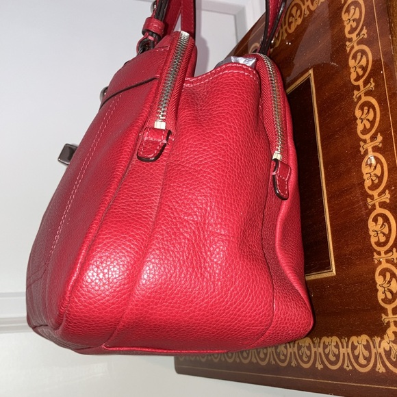 RARE RED COACH SATCHEL BAG large - Picture 5 of 13